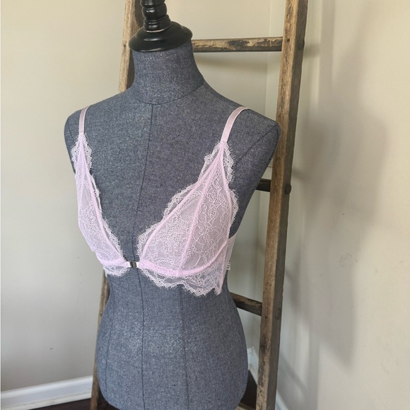 Free People NWT You’re So Great Lace Underwire Bra Lilac - Picture 8 of 11